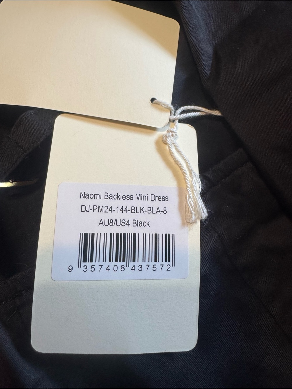 NWT pepper mayo Naomi backless minidress sz4 - Picture 6 of 7